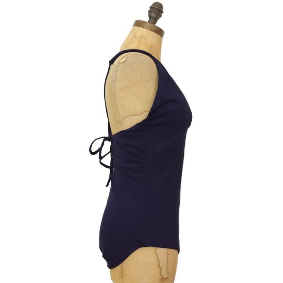 ANDIE The Bali One Piece Tall L LT Navy Blue Swim Bathing Suit #AO081 NWT B68 - Picture 3 of 6